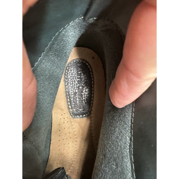 Earth Origins Dayton 10M Green Boots Suede Leather Zip Buckle Detail Preowned - Picture 5 of 15